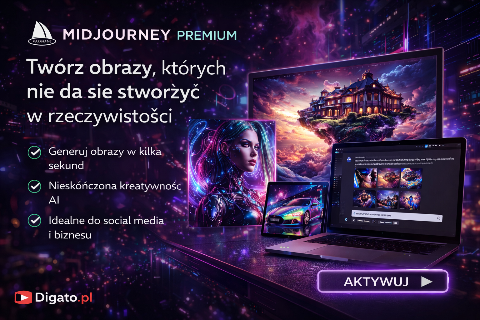 jak działa midjourney bez subskrypcji 